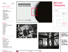 Tablet Screenshot of berlinerfestspiele.de